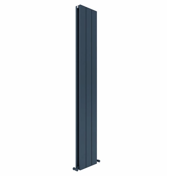 Carisa Nemo Double Panel Textured Anthracite Aluminum Radiator 1800 x 280mm - Image 3