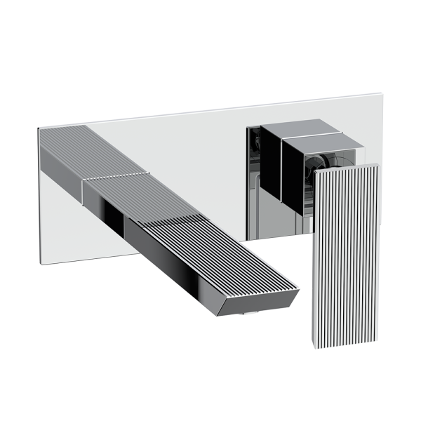 Crosswater Limit 2 Hole Wall Mounted Basin Set   Chrome
