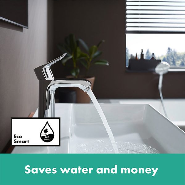 hansgrohe Metris Single Lever Basin Mixer 110 with Pop up Waste - Image 5
