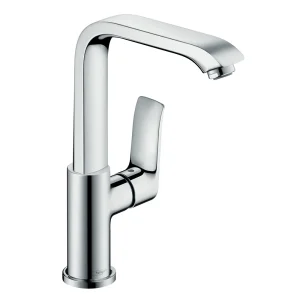 hansgrohe Metris Single Lever Basin Mixer 230 with Swivel Spout and Pop up Waste