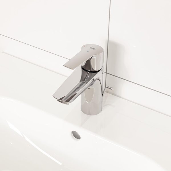 Grohe QuickFix Start SilkMove ES S Size Mono Basin Mixer with Pop up Waste - Image 4