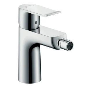 hansgrohe Metris Single Lever Bidet Mixer with Pop up Waste