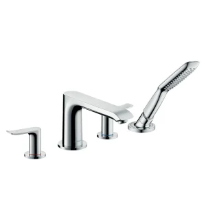hansgrohe Metris 4 hole Deck Mounted Bath Mixer
