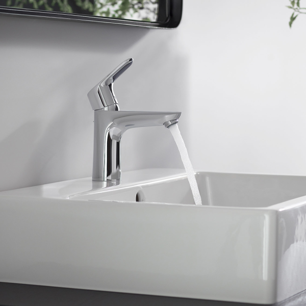 hansgrohe Focus Single Lever Basin Mixer 100 CoolStart with Pop up Waste
