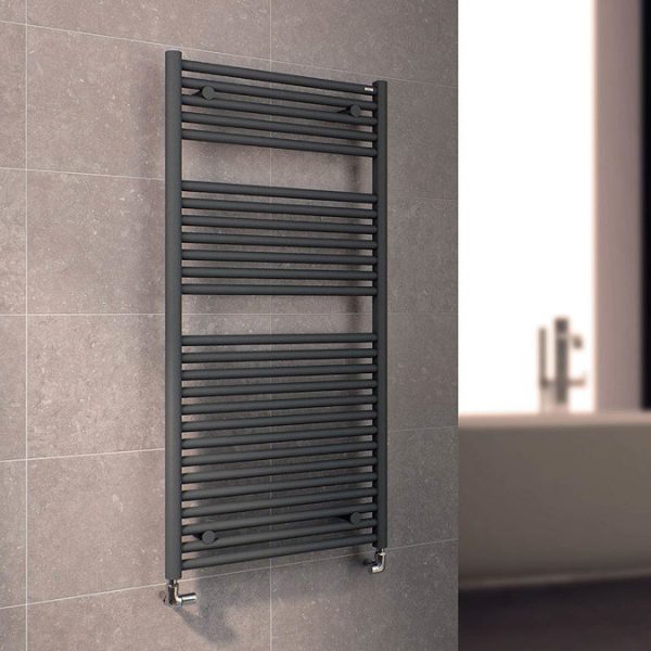 Tissino Hugo2 Towel Rail   Anthracite - Image 2