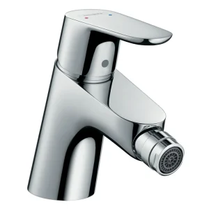 hansgrohe Focus Single Lever Bidet Mixer with Push open Waste