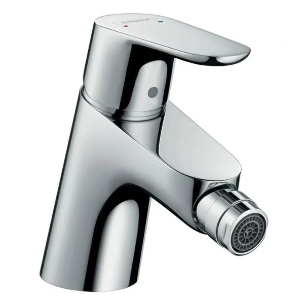 hansgrohe Focus Single Lever Bidet Mixer with Push open Waste