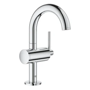 Grohe Atrio Single Lever M Size Mono Basin Mixer with Click Clack Waste   Chrome