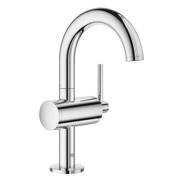 Grohe Atrio Single Lever M Size Mono Basin Mixer with Click Clack Waste   Chrome
