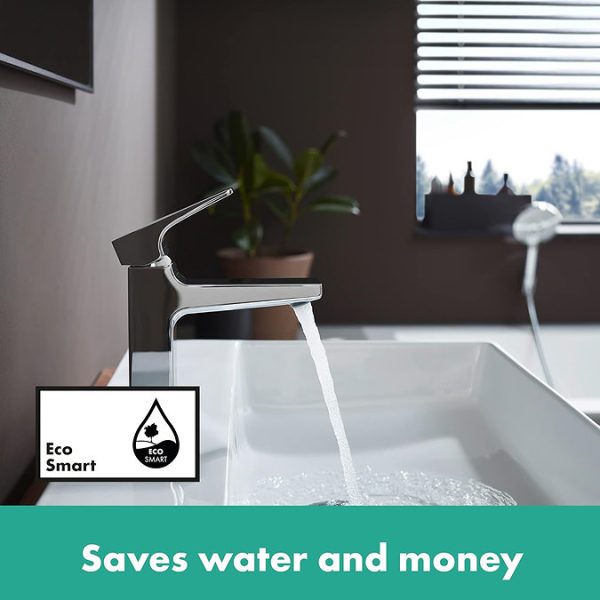 hansgrohe Metropol Chrome Single Lever Basin Mixer 100 + Waste - Image 5