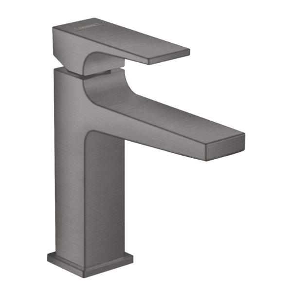 hansgrohe Metropol Brushed Black Chrome Single Lever Basin Mixer 110 + Waste