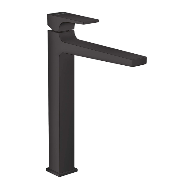 hansgrohe Metropol Matt Black Single Lever Basin Mixer 260 + Waste