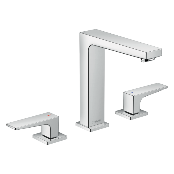 hansgrohe Metropol Chrome 3 Hole Basin Mixer 160 + Waste