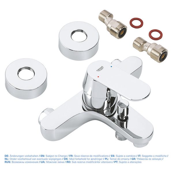 Grohe Eurosmart Cosmopolitan Wall Mounted Bath Shower Mixer - Image 2