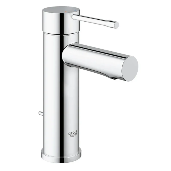 Grohe Essence S Size Mono Basin Mixer with Pop up Waste