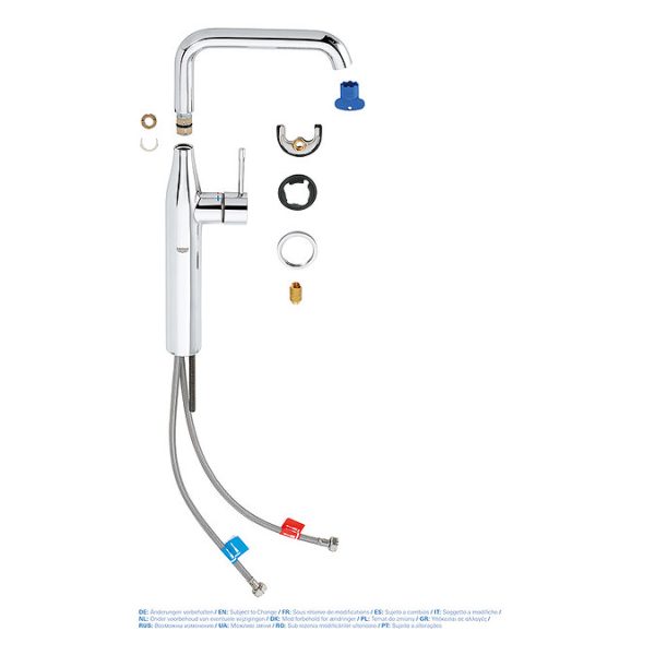 Grohe Essence Tall Mono Basin Mixer   Chrome - Image 2