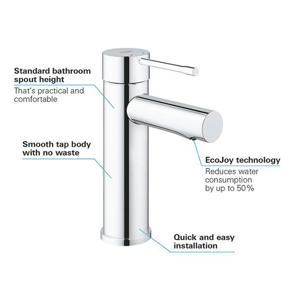 Grohe Essence Mono Basin Mixer - Image 2