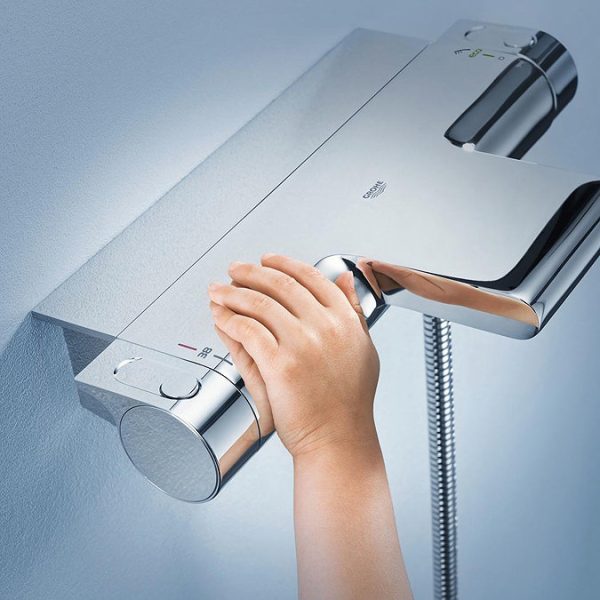 Grohe Grohtherm 2000 Wall Mounted Thermostatic Bath Shower Mixer - Image 2