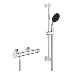 Grohe Precision Start Thermostatic Shower Mixer 1/2" with Shower Set   Chrome