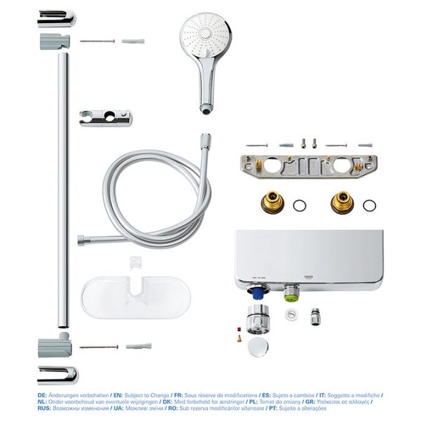 Grohe Grohtherm SmartControl Thermostatic Shower Mixer and Kit - Image 2