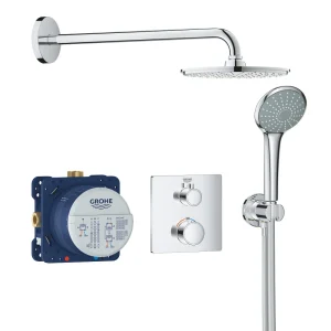 Grohe Grohtherm Perfect Shower Set with Cosmopolitan 210 Rainshower