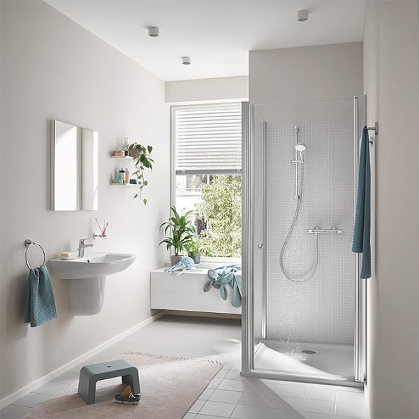 Grohe Precision Flow Thermostatic Shower Mixer 1/2" with Shower Set for Low Pressure - Image 3