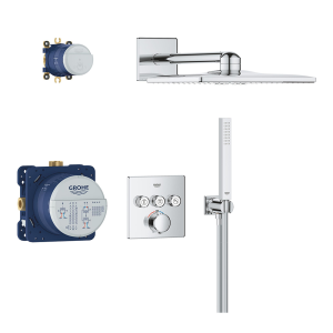 Grohe Precision SmartControl Concealed Shower System with Vitalio SmartActive 310 Cube