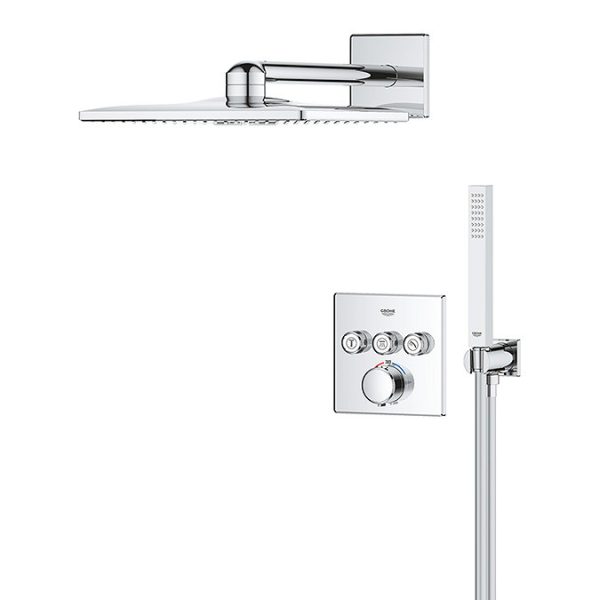 Grohe Precision SmartControl Concealed Shower System with Vitalio SmartActive 310 Cube - Image 3