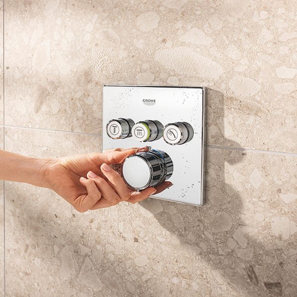 Grohe Precision SmartControl Concealed Shower System with Vitalio SmartActive 310 Cube - Image 5