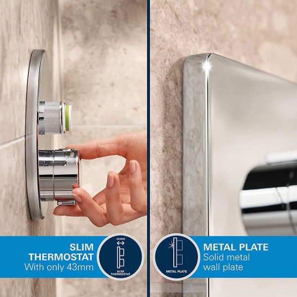 Grohe Precision SmartControl Concealed Shower System with Vitalio SmartActive 310 Cube - Image 13