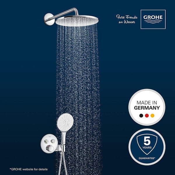 Grohe Precision SmartControl Concealed Shower System with Vitalio Rain Mono 310 - Image 6