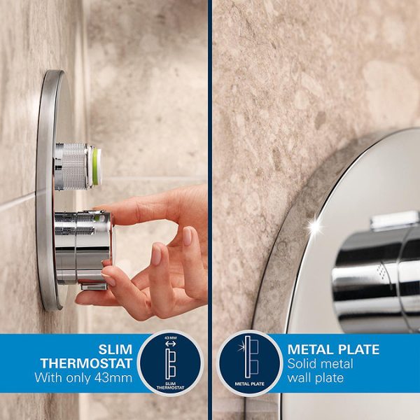 Grohe Precision SmartControl Concealed Shower System with Vitalio Rain Mono 310 - Image 8