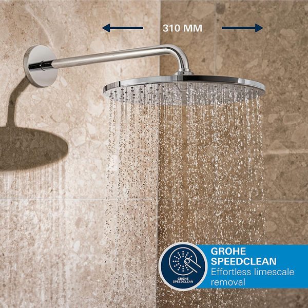 Grohe Precision SmartControl Concealed Shower System with Vitalio Rain Mono 310 - Image 11