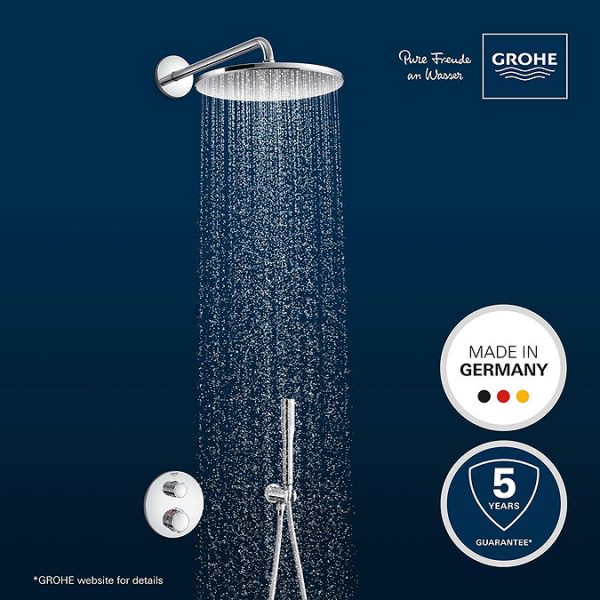 Grohe Precision Thermostat Concealed Shower System with Vitalio Rain Mono 310 - Image 9