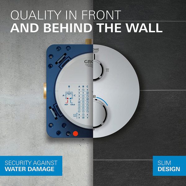 Grohe Precision Thermostat Concealed Shower System with Vitalio Rain Mono 310 - Image 14