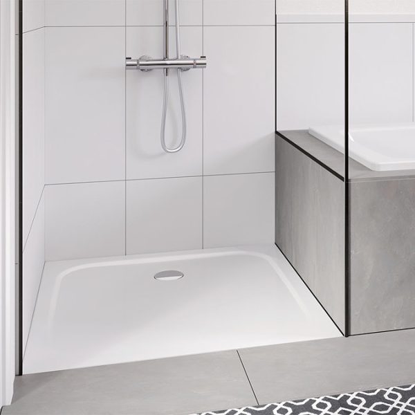 Kaldewei Cayonoplan Rectangular White Steel Shower Tray - Image 7
