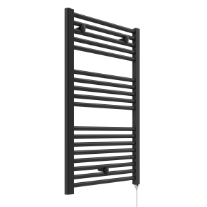 E Diamond Electric Only Heated Towel Rail   W480mm x H920mm   Anthracite   Straight