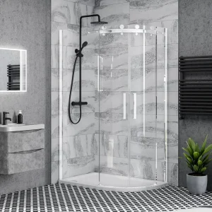 Nova Frameless 1200 x 800mm Offset Quadrant Enclosure