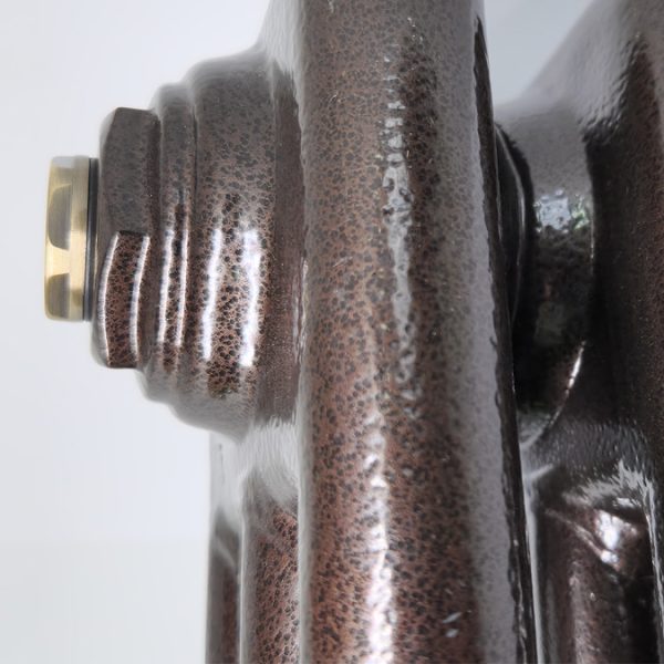 Keswick 600 x 1010mm Cast Iron Style Traditional 3 Column Antique Mottled Copper Radiator - Image 5