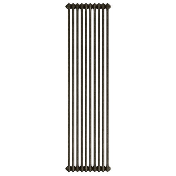 Keswick 1800 x 470mm Cast Iron Style Traditional 3 Column Antique Mottled Gold Radiator - Image 3