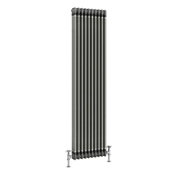 Keswick 1800 x 470mm Raw Metal (Lacquered) 3 Column Radiator - Image 3