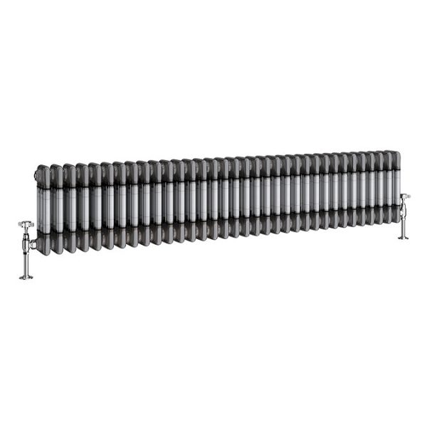 Keswick 300 x 1370mm Raw Metal (Lacquered) 3 Column Radiator - Image 3