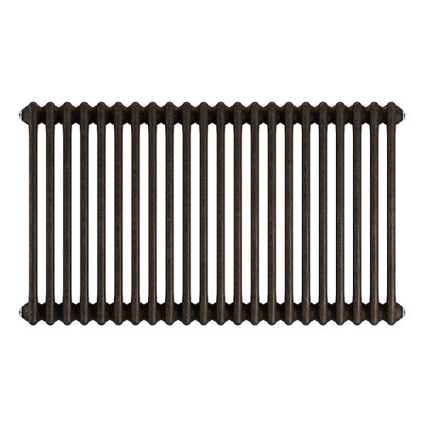 Keswick 600 x 1010mm Cast Iron Style Traditional 3 Column Antique Mottled Copper Radiator - Image 3