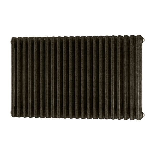 Keswick 600 x 1010mm Cast Iron Style Traditional 3 Column Antique Mottled Gold Radiator - Image 2
