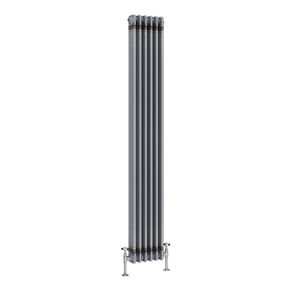 Keswick 1800 x 290mm Raw Metal (Lacquered) 3 Column Radiator - Image 2