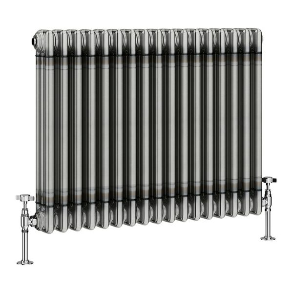 Keswick 600 x 785mm Raw Metal (Lacquered) 3 Column Radiator - Image 2
