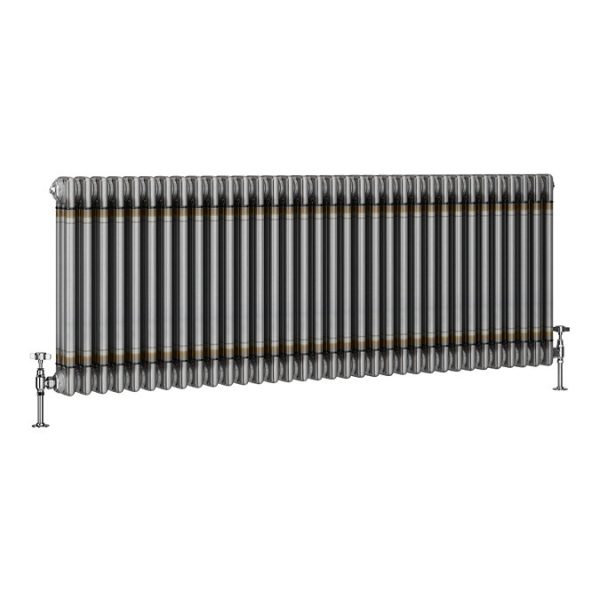 Keswick 3 Column 600 x 1550mm Horizontal Radiator   Raw Metal - Image 2