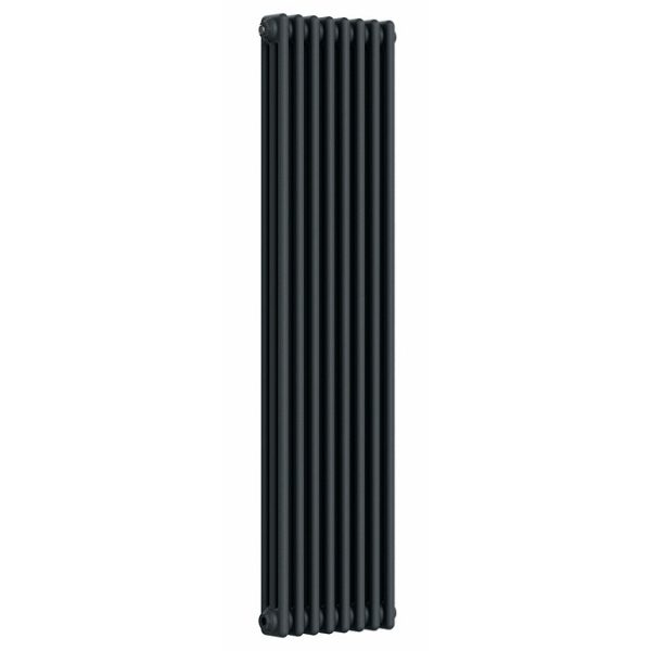 Keswick 1500 x 380mm Cast Iron Style Traditional 3 Column Anthracite Radiator - Image 6