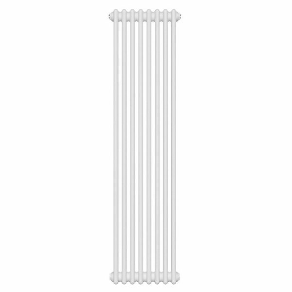 Keswick 1500 x 380mm Cast Iron Style Traditional 3 Column White Radiator - Image 3