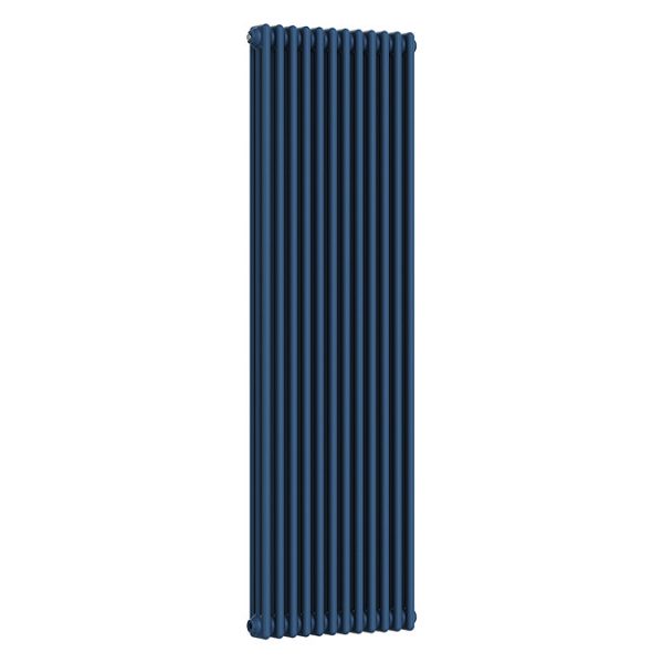 Keswick 1800 x 560mm Cast Iron Style Traditional 3 Column Regal Blue Radiator - Image 2